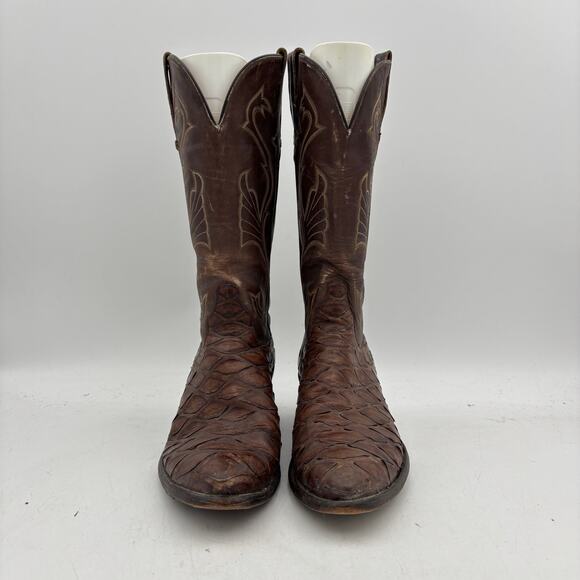 Vintage Ant Eater Leather Western Boots Men\'s 9.5D Cowboy Workwear main image 2